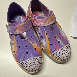 Skechers Water Sandals Twinkle Toes Plastic Purple 2 MSRP $35 NEW